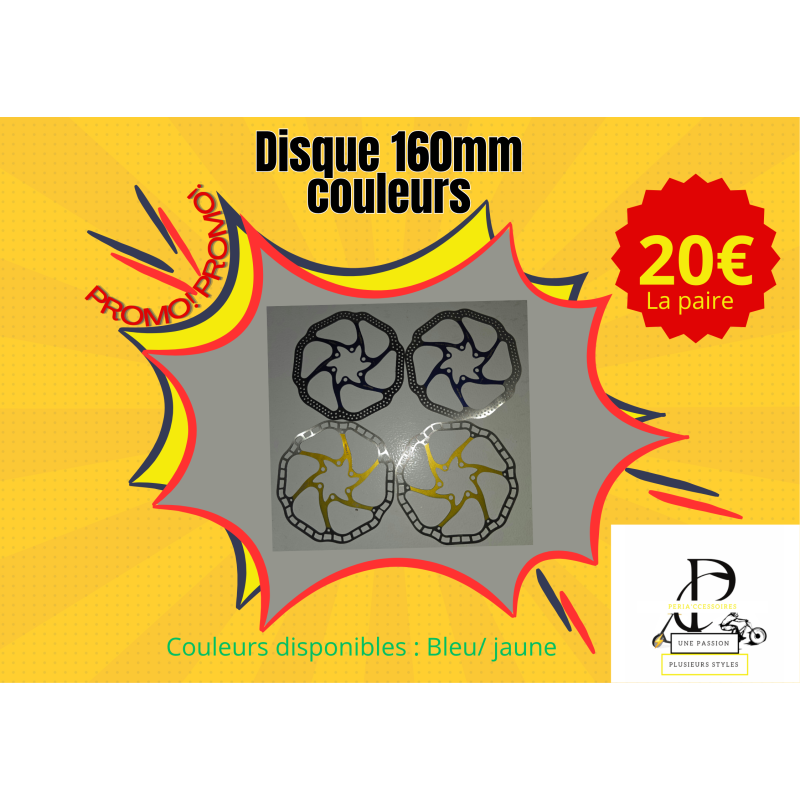 Disque 160mm couleurs